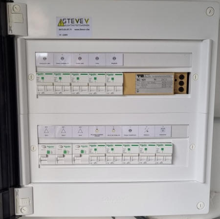 Modern en overzichtelijk elektrisch bord